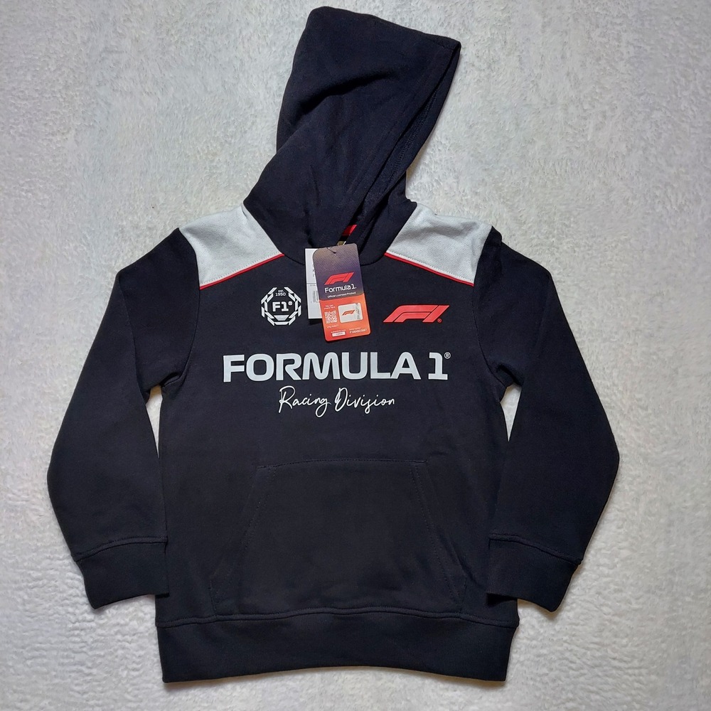 Formula 1 Hoodie Kids XS 6/7 Black New Miami 2025 Racing Division Graphic F1 - Picture 1 of 9